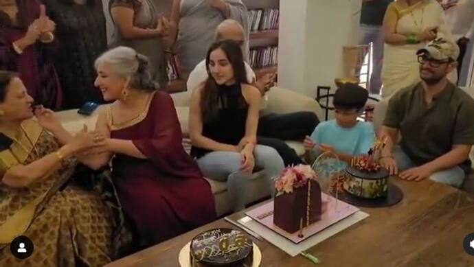 Viral Video: बहन के जन्मदिन पर टेबल से तबला बजाते नजर आए आमिर खान, निहारते रहे केक पर बनी फैमिली फोटो