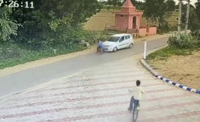 राजस्थान में तेज रफ्तार का कहर: कार ने साइकिल पर जा रहे दो सगे भाइयों को 20 फीट हवा में उड़ाया, देखिए वीडियो
