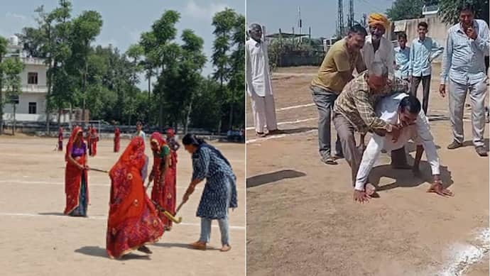 राजस्थान ग्रामीण ओलंपिक का परवान जोरों पर: प्रदेश में 70 साल के बुजुर्ग पुरुषों और महिलाओं ने खेली हॉकी कबड्डी