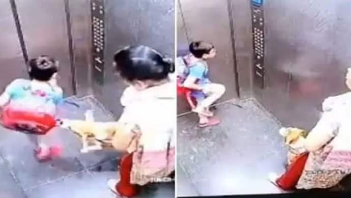 लिफ्ट में बच्चे को कुत्ते ने काटा, दर्द से कराहते मासूम को देखती रही महिला, CCTV फुटेज वायरल