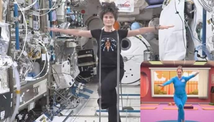 अंतरिक्ष यात्री ने स्पेस में किया सबसे कठिन योगा में से एक, यूजर बोला- इसे धरती पर करूंगा, ये हफ्ते का टारगेट 