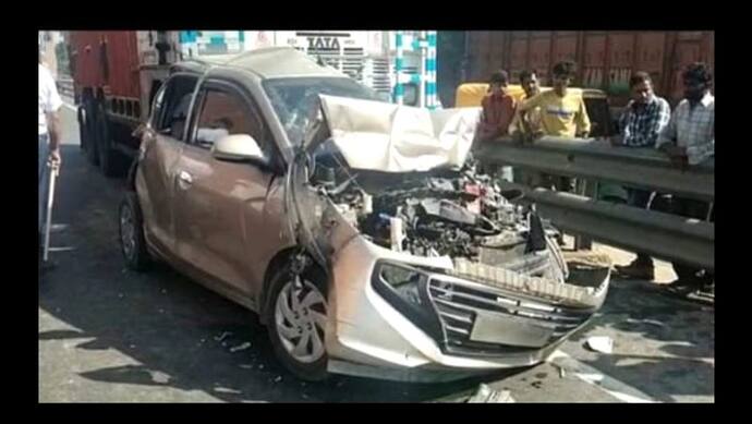 राजस्थान में बड़ी घटनाः हादसे के साथ ही हुआ चमत्कार, गाड़ी सवार 4 लोगों की ऐसे बची जान