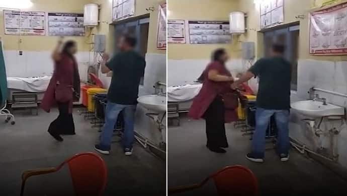 इंदौर से अलीगढ़ आई महिला ने प्रेमी की अस्पताल में की पिटाई, होटल के कमरे में विवाद के बाद हुआ कुछ ऐसा हाल