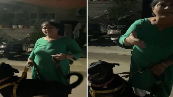 गाजियाबाद: घर के बाहर कुत्ते का विरोध करना पड़ा भारी, महिला ने सरेआम युवक को जड़ा थप्पड़