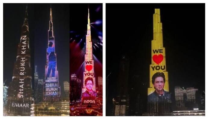 Shah Rukh Khan birthday : बुर्ज खलीफा पर लगातार चौंथी बार दिखी किंग खान की इमेज 
