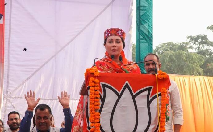 राजसमंद सांसद दीया कुमारी ने हिमाचल प्रदेश में चुनावी रैली को किया संबोधित, बोली- फिर बनेगी भाजपा सरकार