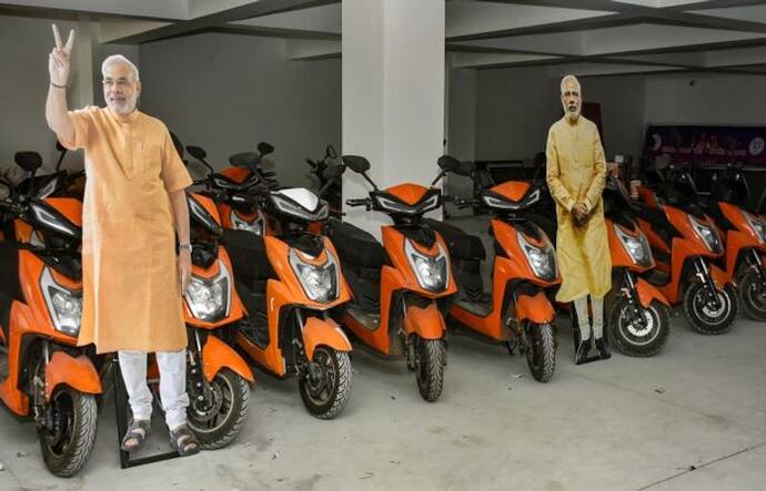 E-Bike से होगा भाजपा का प्रचार.. LED स्क्रीन से लैस स्पेशल स्कूटी गांव-शहर में कराएगी 'गौरव यात्रा'
