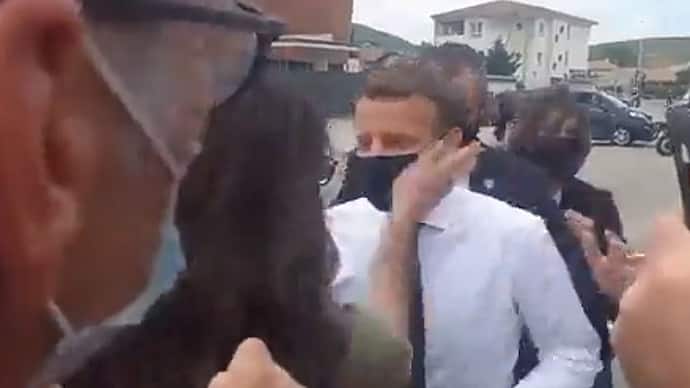 French President Emmanuel Macron got slapped