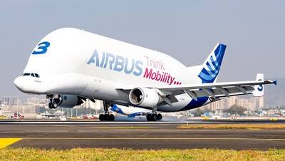 मुंबई एयरपोर्ट पर पहली बार दिखा एयरबस बेलुगा, खास डिजाइन के चलते कहलाता है आसमान में उड़ने वाला व्हेल