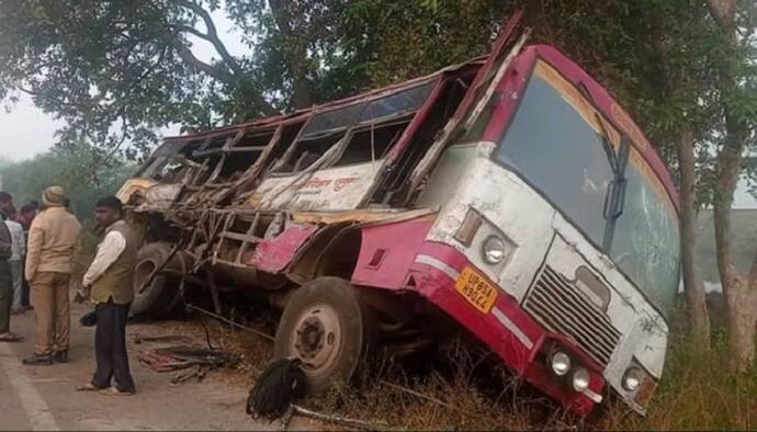 बहराइच: यूपी रोडवेज बस और ट्रक में हुई टक्कर, 6 की मौत और 15 यात्री घायल