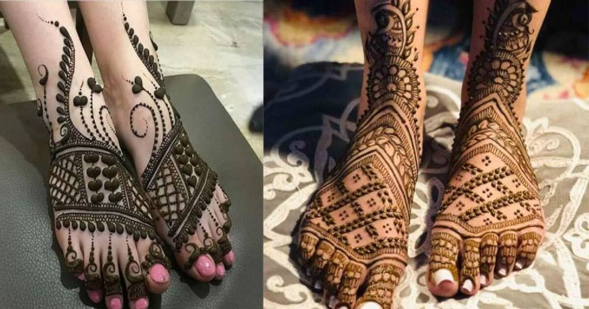 foot mehndi design for bride 3