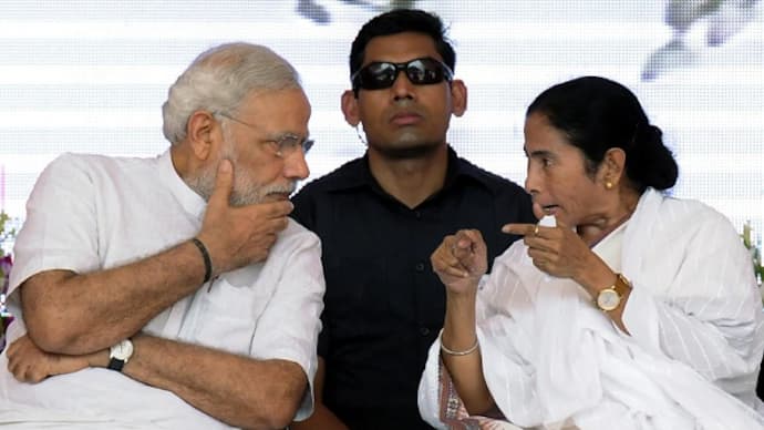 PM Narendra Modi and CM Mamata Banerjee 
