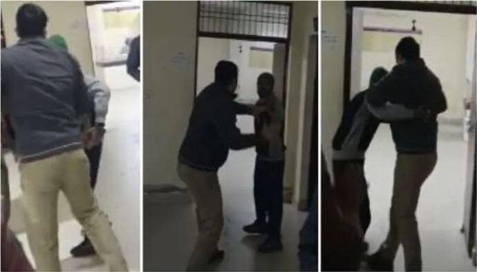 कानपुर में पुलिसकर्मी ने थाने के अंदर BJP कार्यकर्ता पर जमकर बरसाए थप्पड़, देखें Video