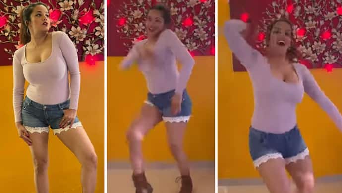 VIDEO: मोनालिसा का पठान को लेकर दीवानापन, SRK के गाने पर दिखाएं SEXY डांस मूव्स, लोग बोले- आफत