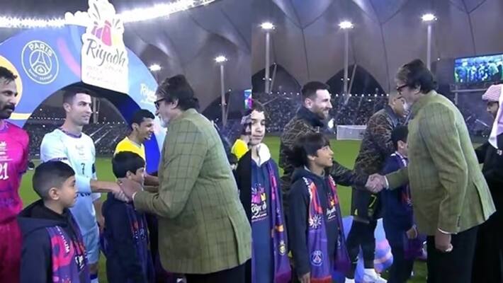 Amitabh Bachchan meets Ronaldo and Messi 