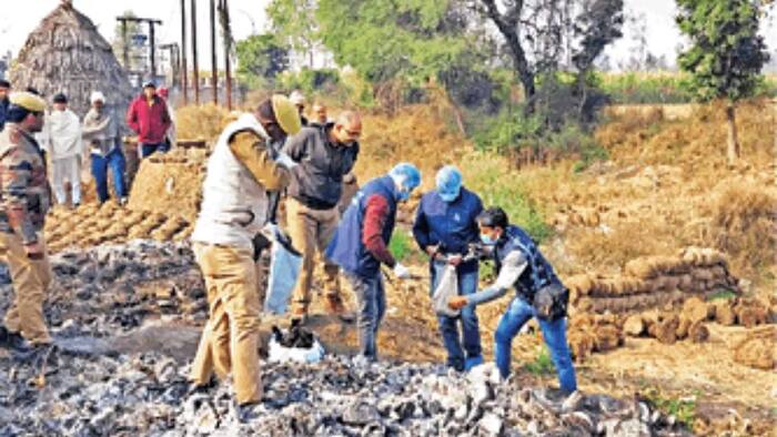 saharanpur dead body burnt 