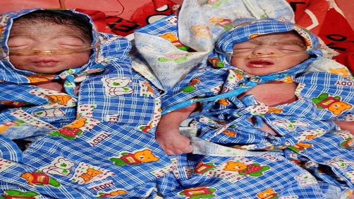 labour pain during exam gavr birth twin begusarai