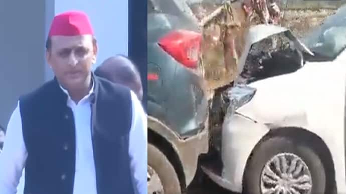 Akhilesh Yadavs convoy met with an accident