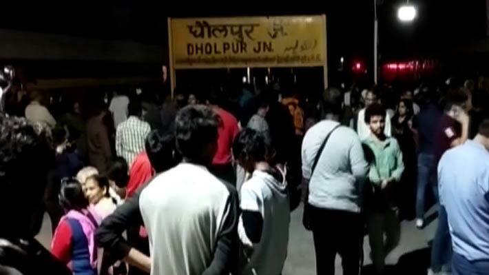 shocking Dholpur news bomb threat delhi chennai garib rath express 