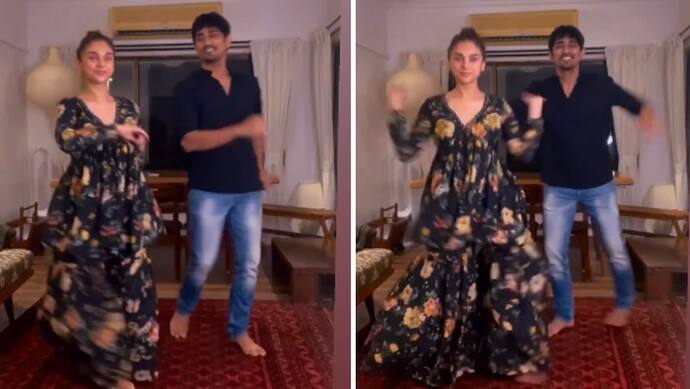 aditi rao hydari and rumoured boyfriend siddharth dance video viral KPJ