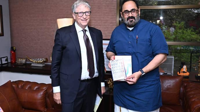 Bill Gates with MoS Rajeev Chandrasekhar
