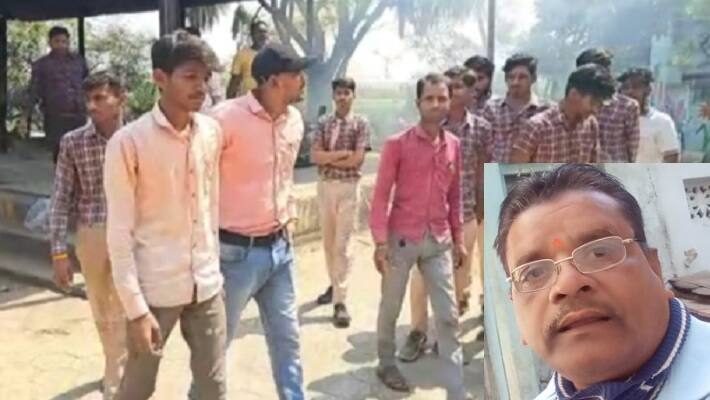 dewas news son gave inter board exam after death of father 
