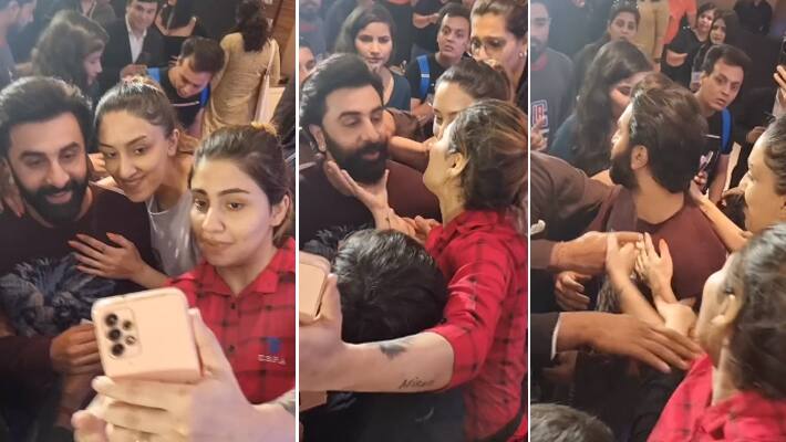 girl trying to touch ranbir kapoor netizens says this harassment KPJ