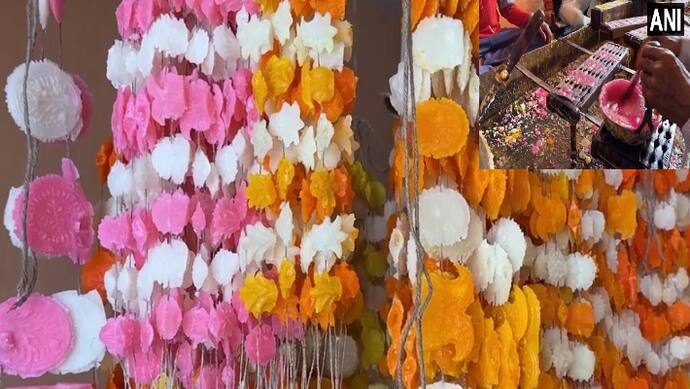 nasik news, unique flower shaped colourful sweet called abhushan mithai or phool mithai of significance during holi festival