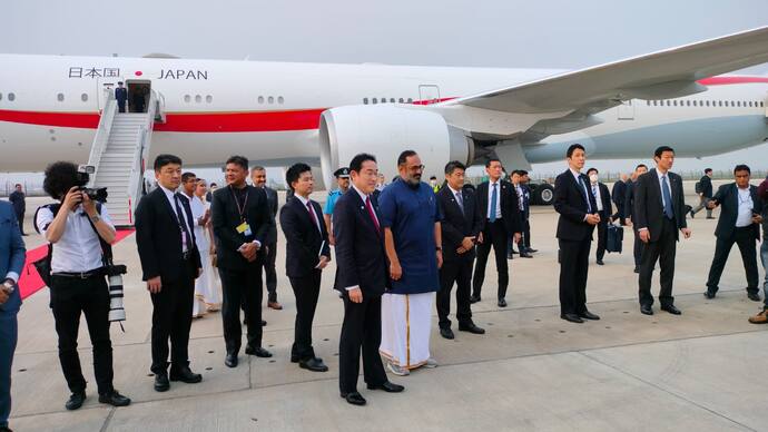 Japan Prime Minister Fumio Kishida arrived in India 