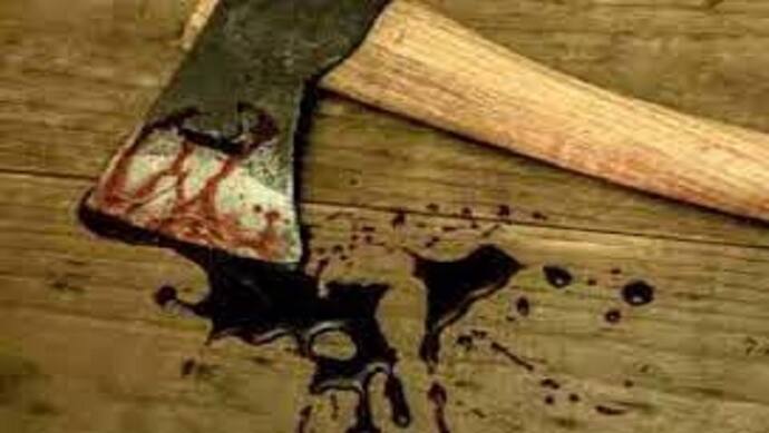 dumka crime news son in law and daughter killed father by axe 
