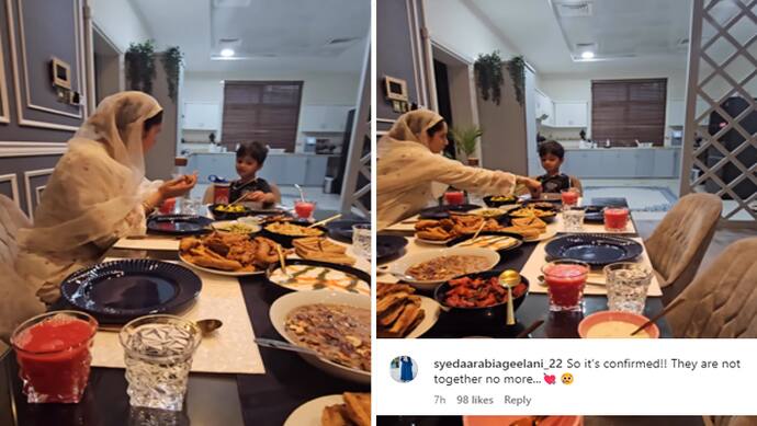 Sania Mirza share video with son doing iftar