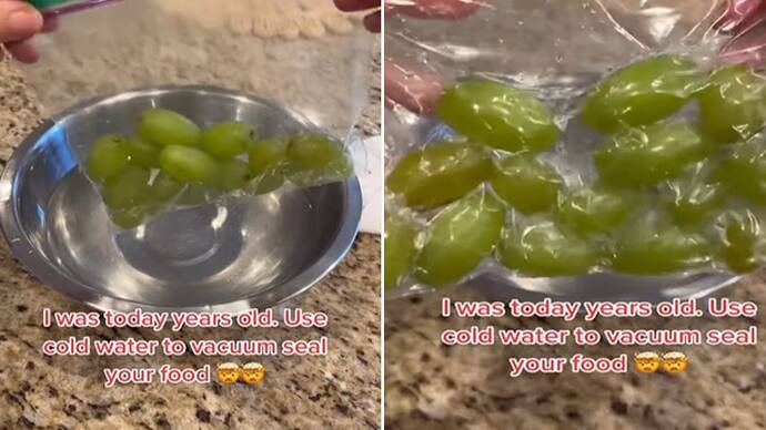 how to vacuum seal food with water