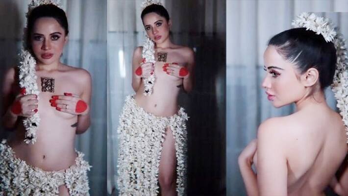 urfi javed fire internet with topless dress