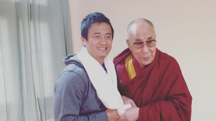 Bhaichung Bhutia_ Dalai Lama