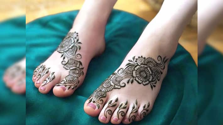 Unique And Creative Bridal Mehendi Designs For Feet