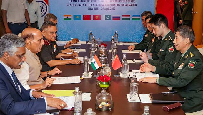 india china update Rajnath singh holds talks with Chinese counterpart Li Shangfu 