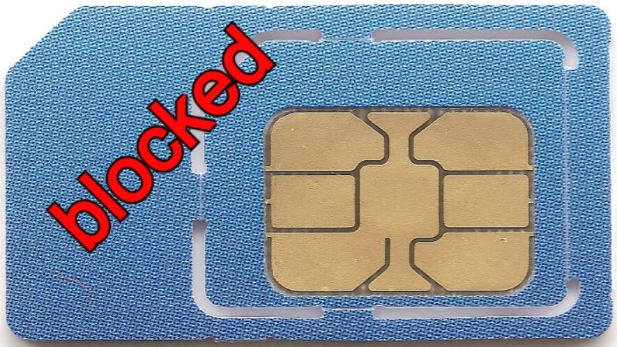 sim card blocked