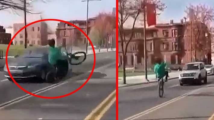 cycle stunt shocking video