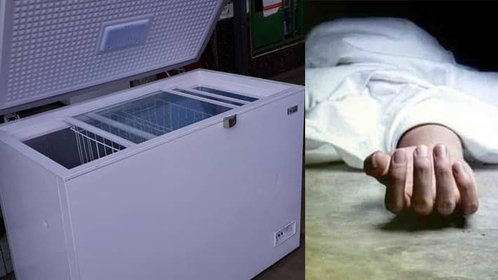 dead body in freezer for pension