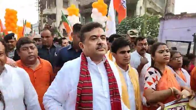 BJP leading the fight against TMC in West Bengal says suvendu Adhikari 