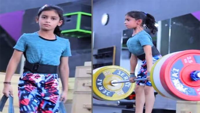 8 year old girl weight lifting