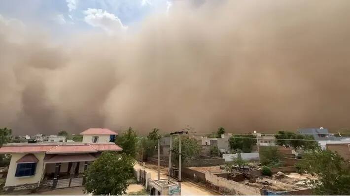 sand storm in rajasthan