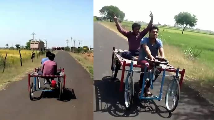 moving bed  Four wheeler strange car goes viral on social media  