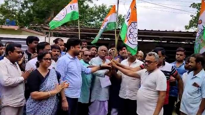 Before the panchayat elections, the opposition joined the Trinamool party again in east midnapur 