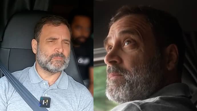 Watch  video of Rahul Gandhi traveling from Washington to New York in a truck bsm