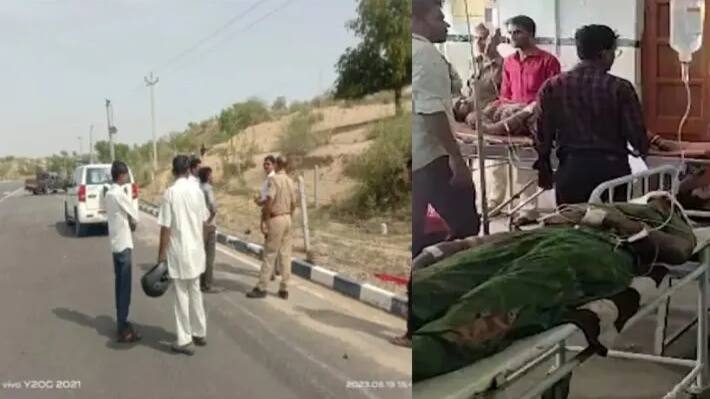 tragic road accident in barmer