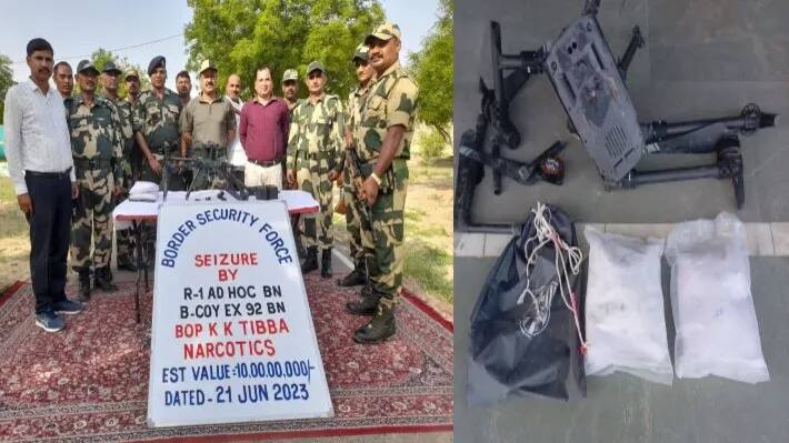 BSF destroyed drone in rajasthan