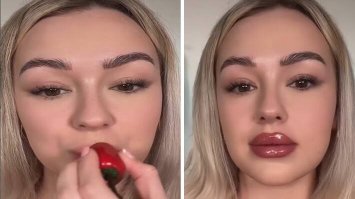 women-using-red-chilli-to-get-red-lips