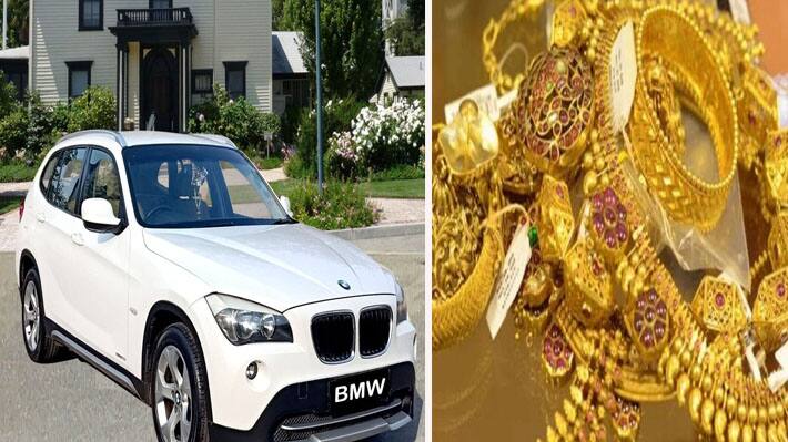 kanpur income tax raid 12 kg gold found in bmw car