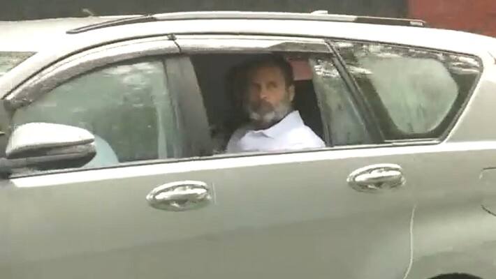 Rahul Gandhi in Car